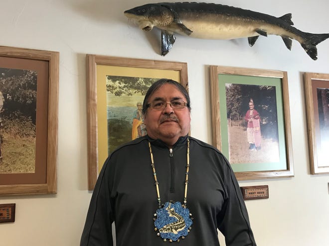 The tribal director of historic preservation, David Grignon, helped lead the movement to get the sturgeon back to the Menominee Nation in 1992.