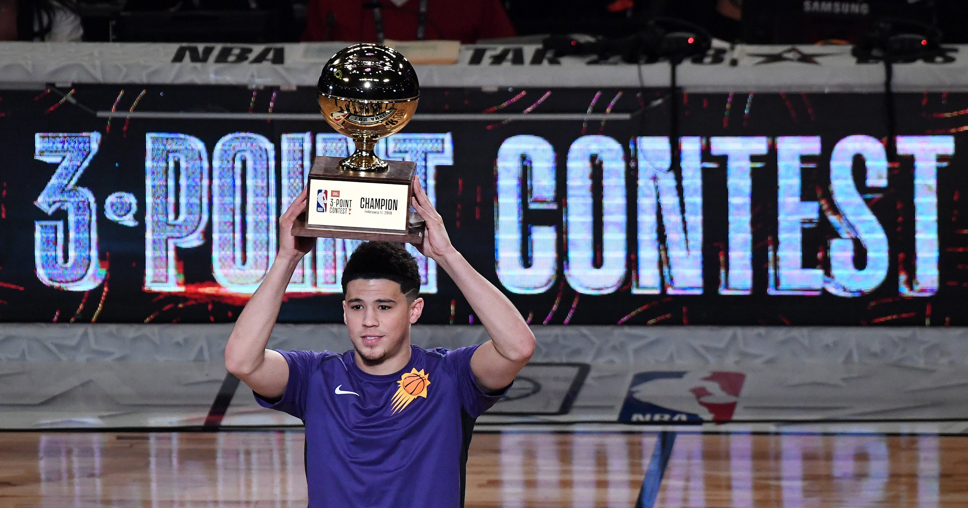 NBA 3-Point Contest: Devin Booker to defend title vs. Curry brothers