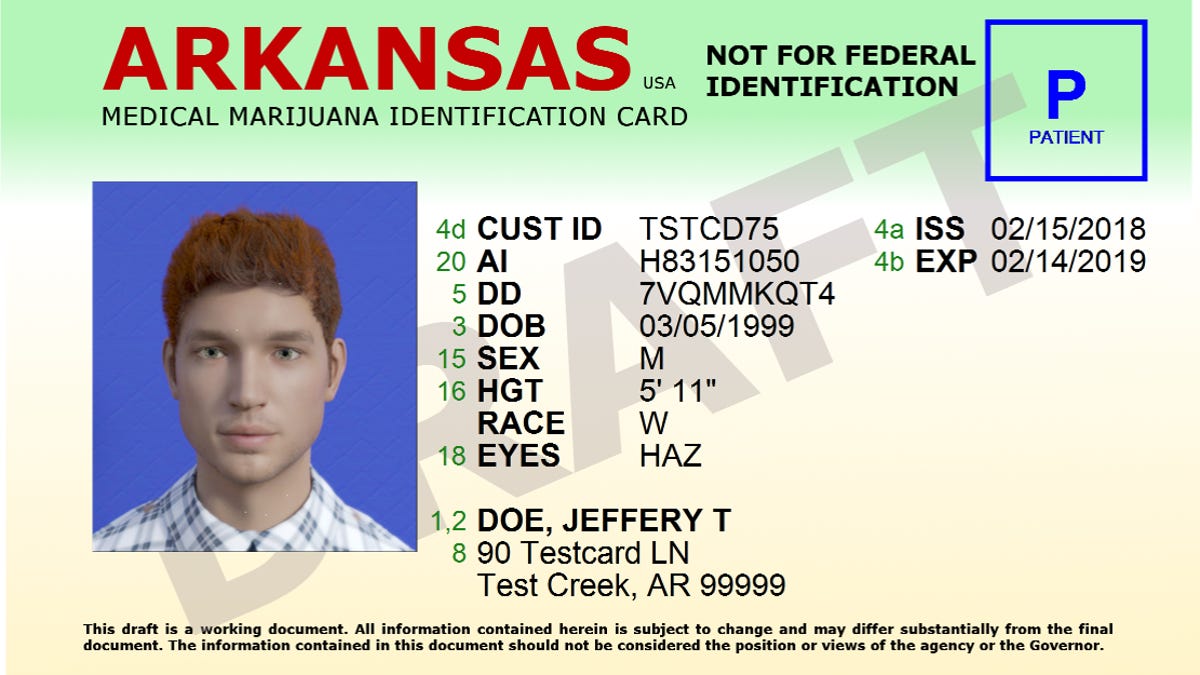 Marijuana Cards In Arkansas Resemble State Issued Id Cards And