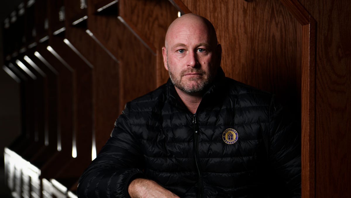 Former NFL quarterback and TV football analyst Trent Dilfer will be the new football coach at Lipscomb Academy. photographed Thursday Feb. 7, 2019 in Nashville, Tenn. 