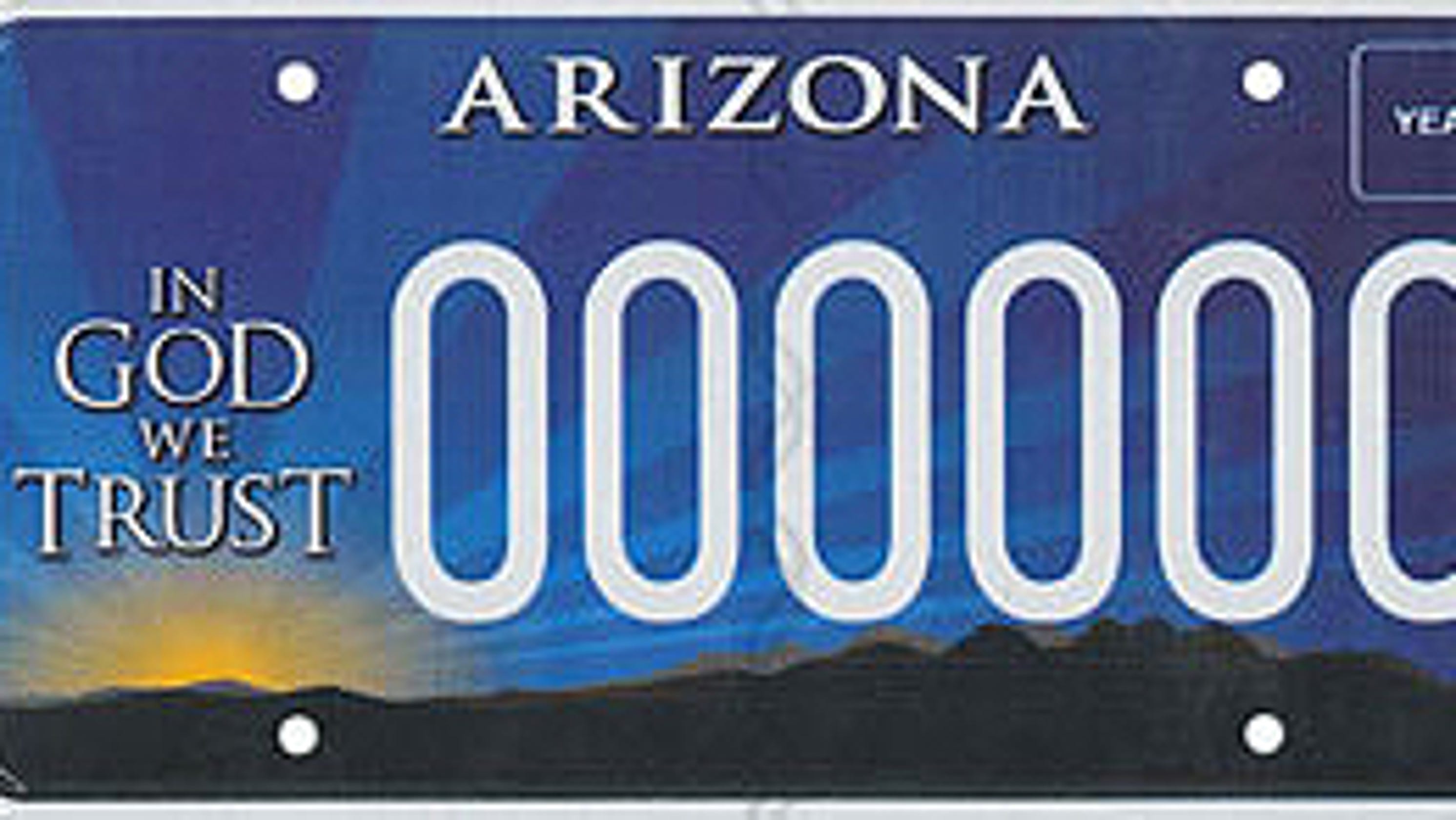 Arizona 'In God We Trust' license plate funds Alliance