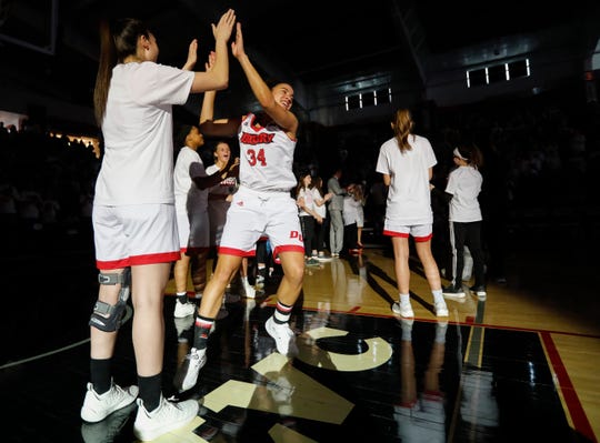 The Lady Panthers defeated the University of Missouri St. Louis Tritons 77-44 during the Overflow the O game at the O'Reilly Family Event Center on Saturday, Feb. 9, 2019.