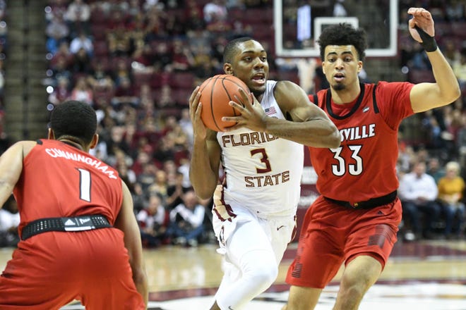 Florida State junior guard Trent Forrest scored 15 points and grabbed five steals during the Seminoles 80-75 victory over Louisville on Saturday at the Tucker Center.