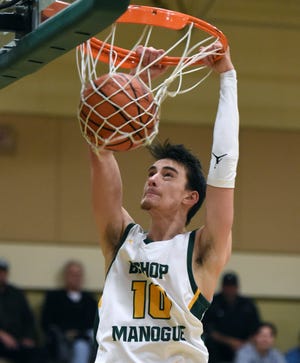 Bishop Manogue's Kolton Frugoli had 14 points in the Miners 61-38 win over Douglas on Friday.