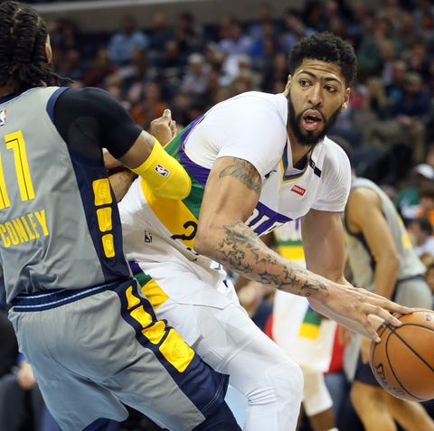 Anthony Davis remains with the New Orleans...
