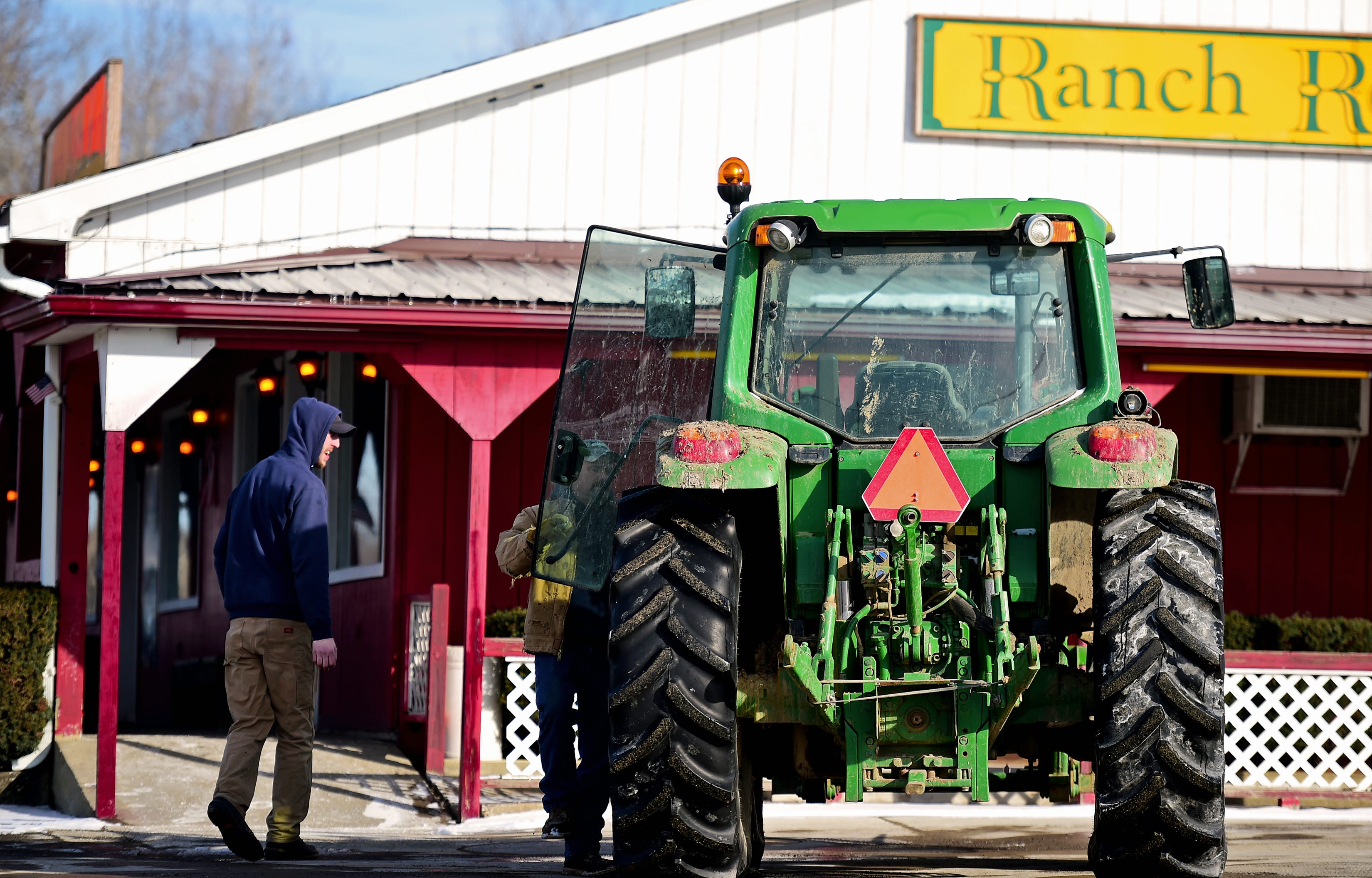 The Town of Bradford in Steuben County, NY, has no traffic lights and a single gas station. Farming tractors can often be seen on the town's main road, New York State Route 226. January 28, 2019.