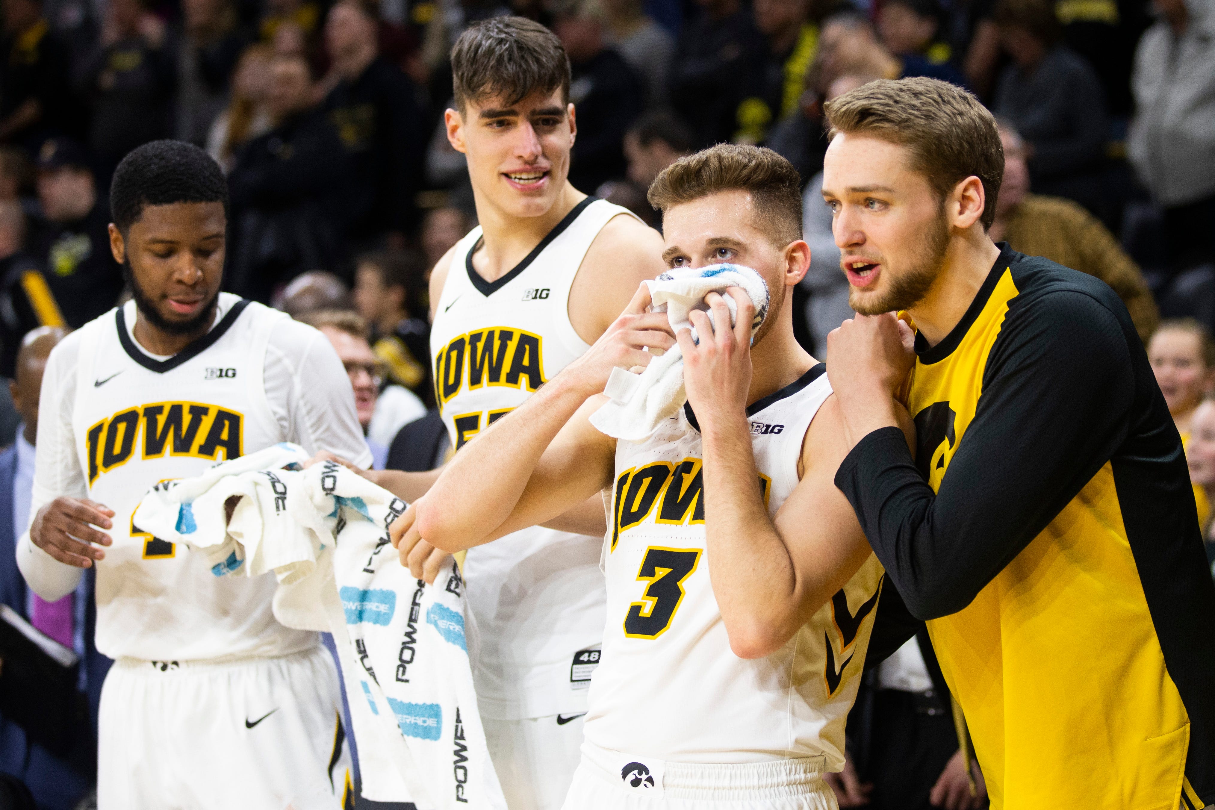 Photos Iowa Hawkeyes men's basketball vs. Northwestern Wildcats