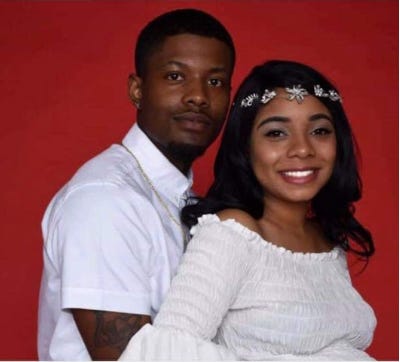 Police are searching for Ty'rell Pounds, left, who is a suspect in connection to the abduction of OSU Mansfield student Skylar Williams, right.
