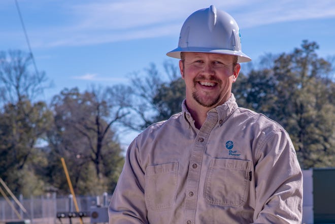 Jeremy Davey, a service technician with Gulf Power's Pine Forest office, found a bank envelope full of cash in the middle of the road last month and worked to track down its rightful owner.