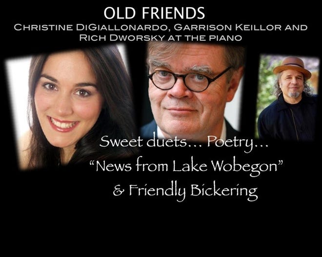 Garrison Keillor will be performing his newest show “Old Friends” at 7:30 p.m. Feb. 21 at Pioneer Place on Fifth.