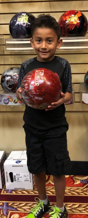 Six-year-old Gabriel Lopez broke the 100 mark for the first time last week, rolling a 138 game at Virgin River Bowling Center.