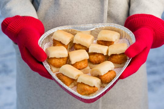 Chick-fil-A has heart-shaped containers through Feb. 28.