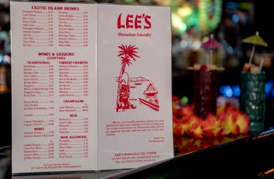 Lee's Hawaiian Islander: Flaming food, fun interior and fruity drinks