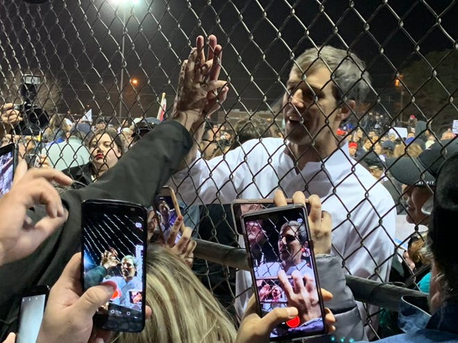 Support was evident for Beto O'Rourke at the counter-rally Monday, Feb. 11, 2019, in El Paso.