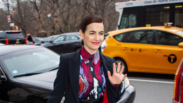 NEW YORK, NEW YORK - FEBRUARY 11: Actress Camilla...