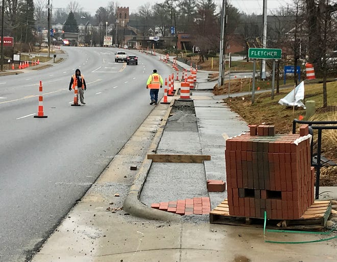 Fletcher has embarked on a $2.1 million upgrade of its main corridor, Hendersonville Road, which will include new sidewalks, improved lighting and a clock tower.