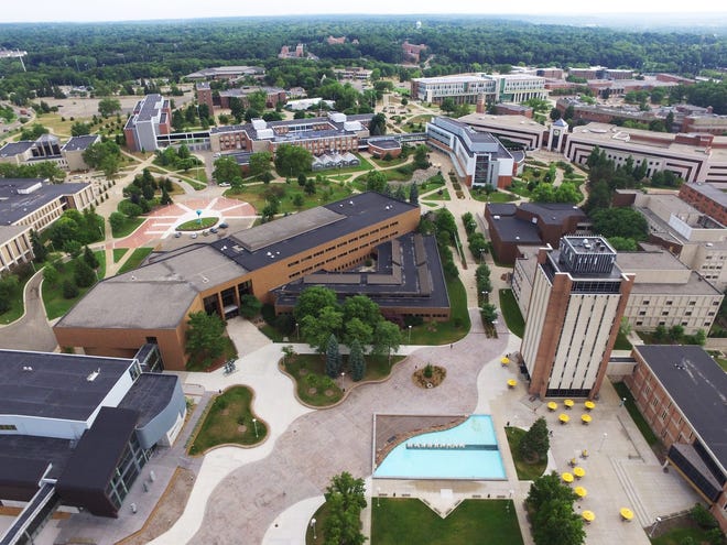 Western Michigan University's campus in Kalamazoo, Michigan.