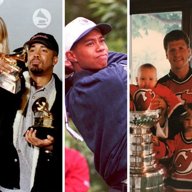 From left: Darius Rucker in 1996, Tiger Woods in 1995 and Danton Cole with the Stanley Cup in 1995. The story of how all three ended up at Rick's American Cafe on the same night back on Aug. 8, 1995, blew up on social media Tuesday night.