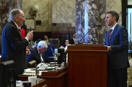 Senators discuss a teacher salary raise in February. It's possible the legislative session extends through next week, earlier than the hard deadline to finish, but after legislators initially said they'd be done.