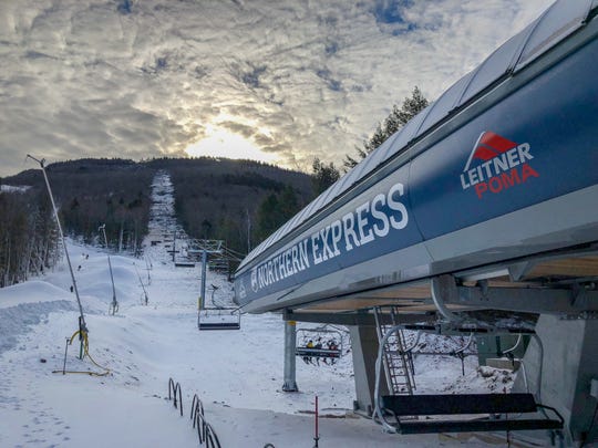 The bottom of the Hunter North chairlift.