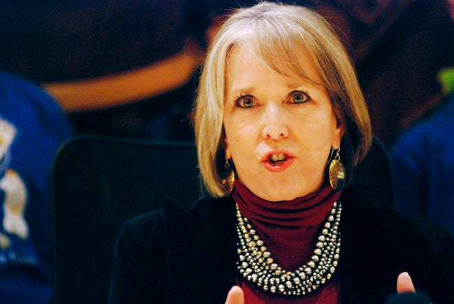 New Mexico's Democratic Gov. Michelle Lujan Grisham vowed to sign legislation that would expand background checks for gun sales and immediately issued a statement that applauded final legislative approval by the House on a 42-27 vote.