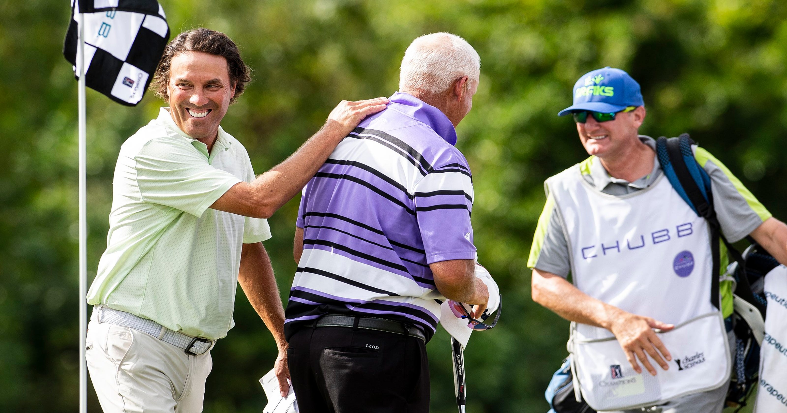 Stephen Ames, Sandy Lyle, Jay Haas at top of Chubb Classic leaderboard