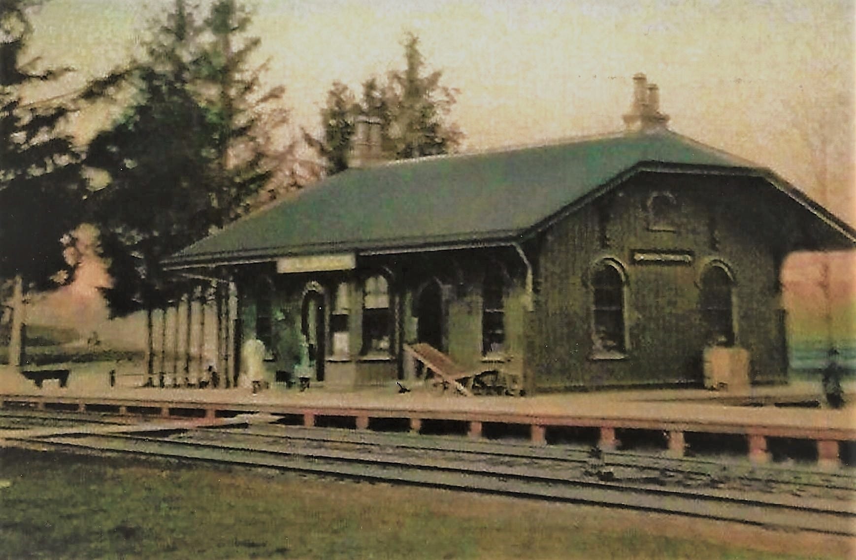 Millbrook train station construction stimulated founding of village