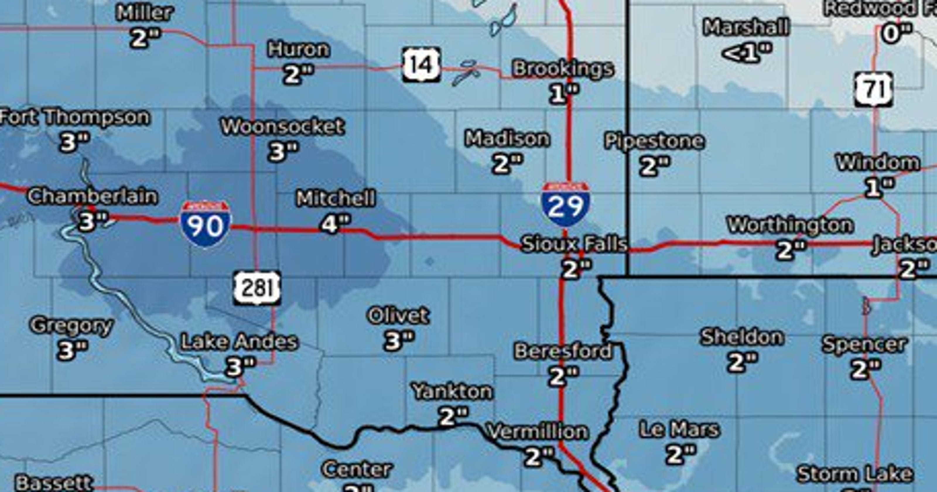 Sioux Falls weather Another round of snow expected this weekend