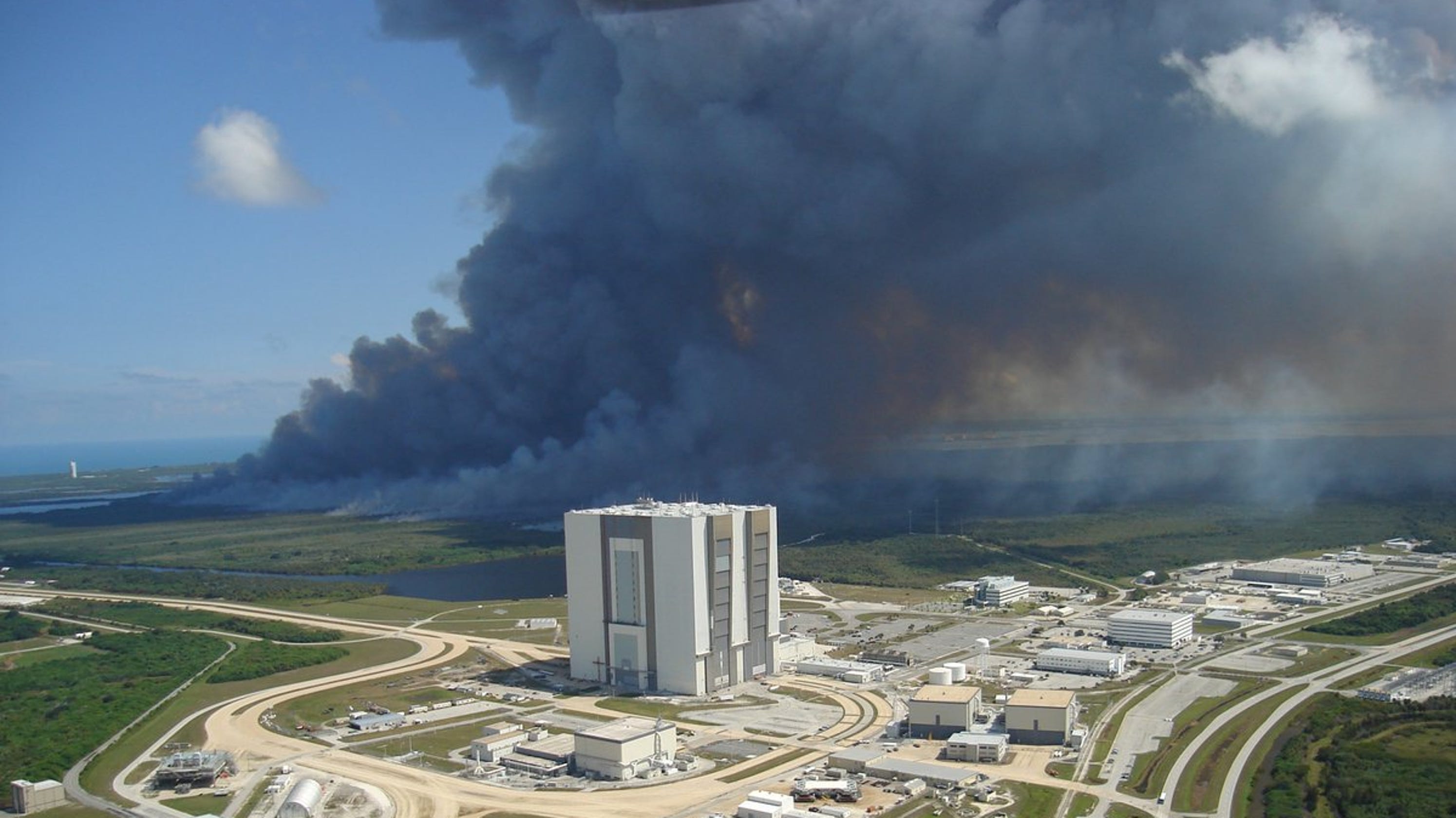 Seeing smoke? Prescribed fire near Kennedy Space Center today