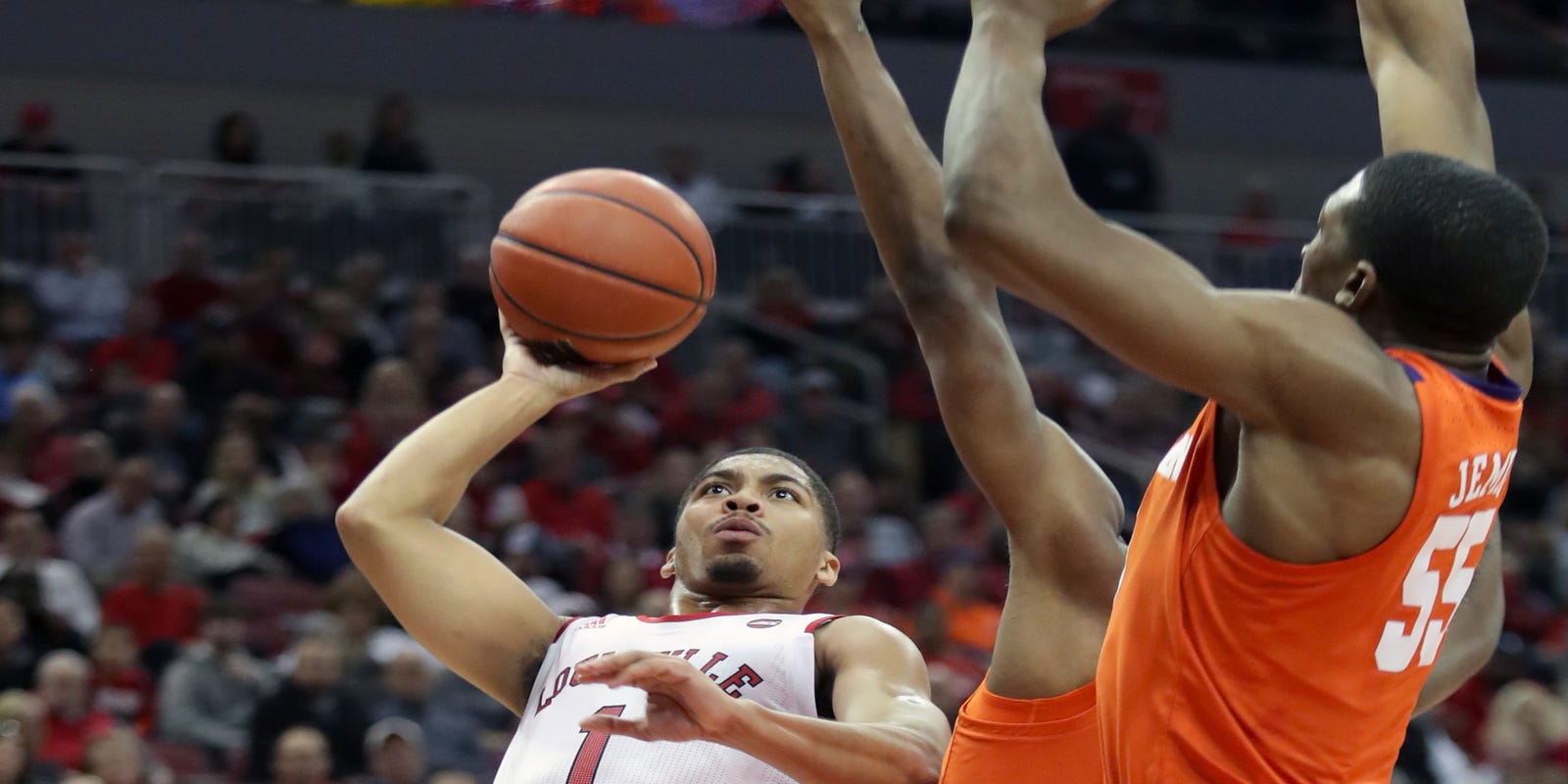 Louisville Basketball Cardinals Top Clemson Avoid Collapse