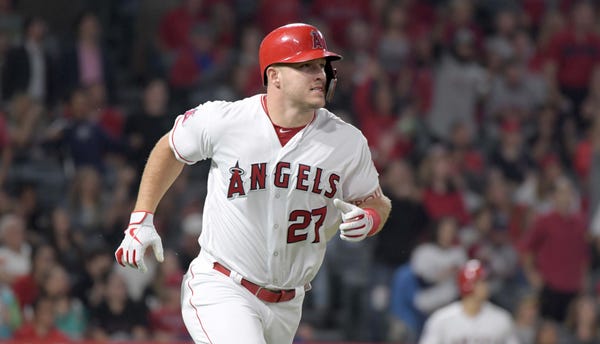 1. Mike Trout, Los Angeles Angels outfielder.