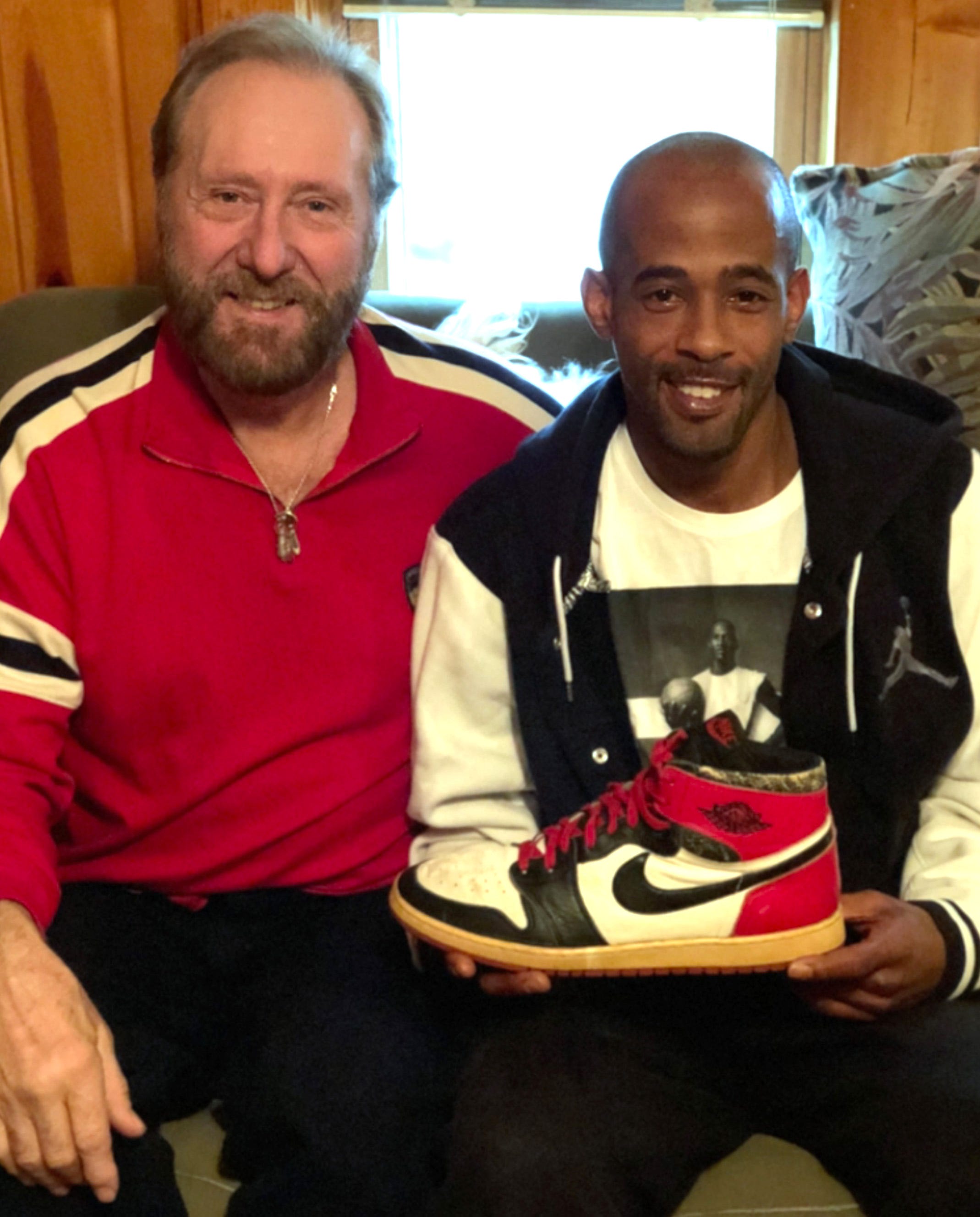 kid finds michael jordan shoes