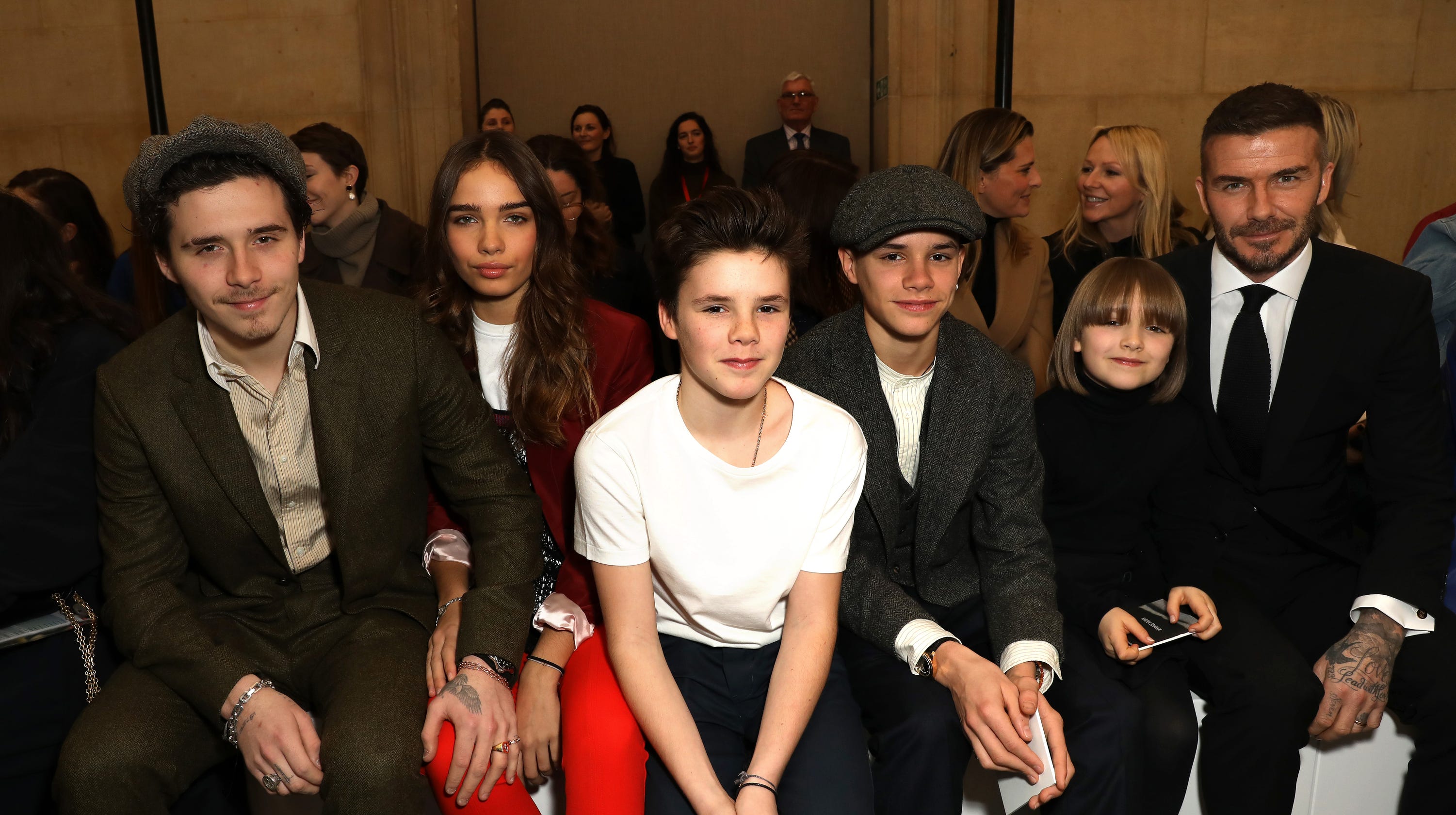 Victoria Beckham's family steals the show at London Fashion Week