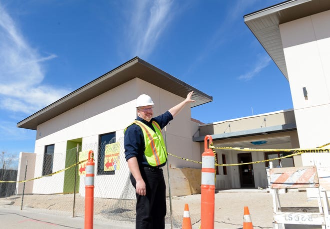 Clint Thacker, executive director of the Animal Services Center of the Mesilla Valley, points out features on a $2.5 million renovation of the facility on Monday, Feb. 18, 2019.  That work is not related to a GO bond initiative to build a new animal shelter.