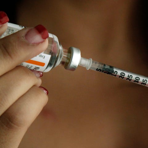 Injection of insulin