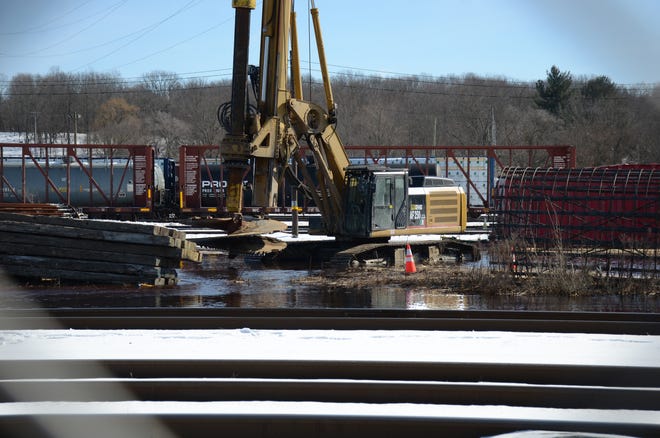 Crews working on CN Railroad property just east of the Verona Pumping Station broke a 30 inch water line on Tuesday.