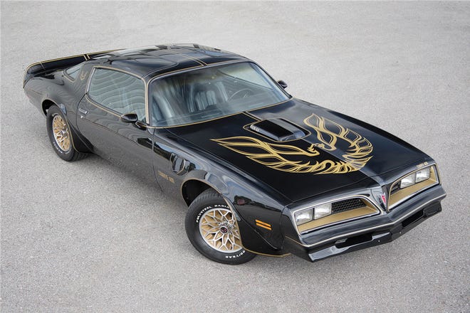 The original Pontiac Firebird Trans Am from the 1977 Burt Reynolds movie 'Smokey and the Bandit" had a Confederate flag on the front license plate.