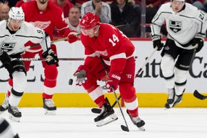 Red Wings forward Gustav Nyquist has 48 points (15 goals) in 59 games.