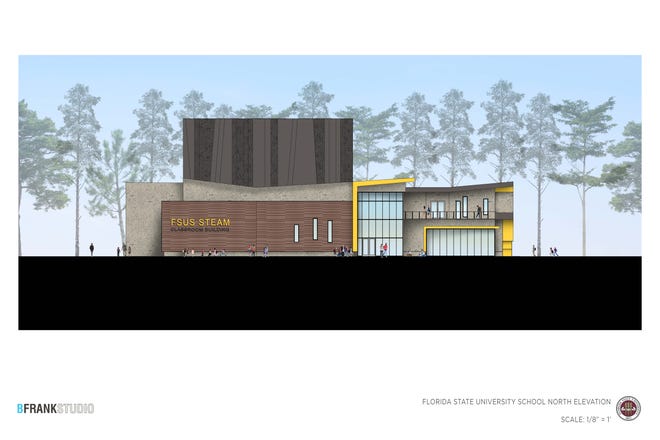 A conceptual rendering of the FSUS STEAM building that is slated to start construction spring 2019. This would be the north side of the building.