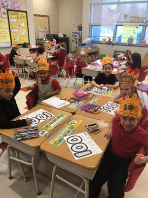 Students at Petway Elementary School had fun celebrating the 100th day of school.