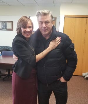 The City of Flint said Alec Baldwin stopped by to surprise Mayor Karen Weaver.