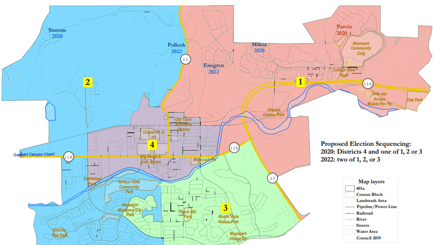 Moorpark nears decision on maps for districtbased elections