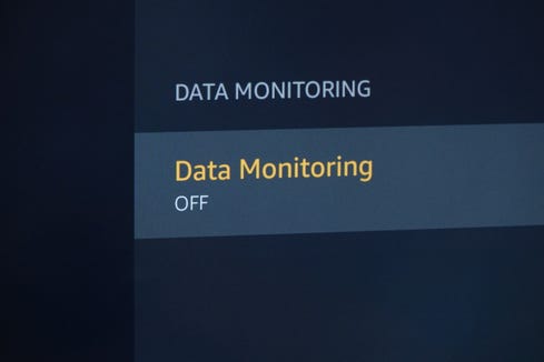 In the menu settings, you can turn data monitoring off on TCL Roku branded TVs