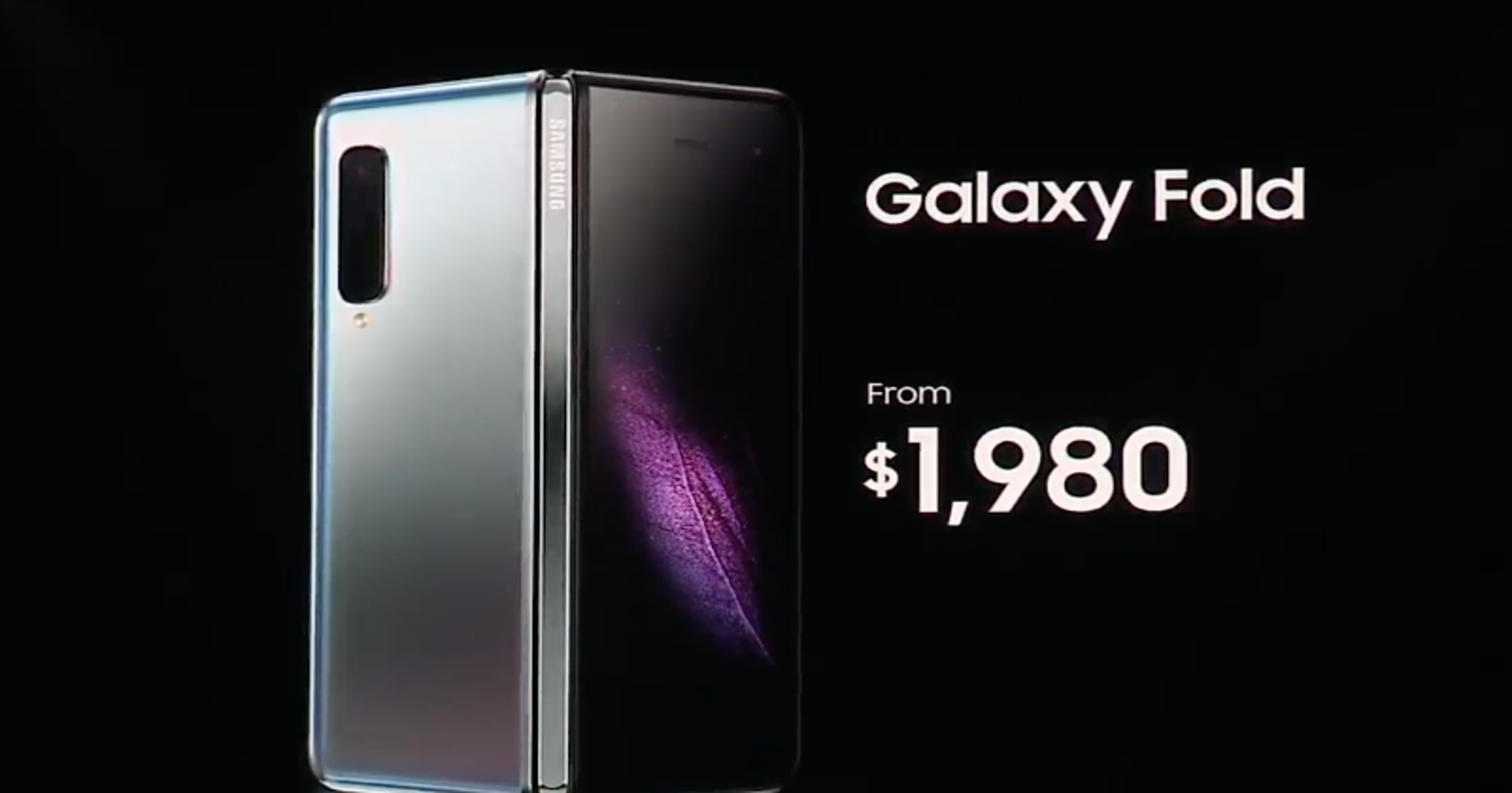 Samsung's Galaxy Fold foldable starts at 1,980, launches on April 26