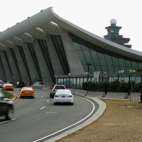 The main terminal at Washington Dulles...