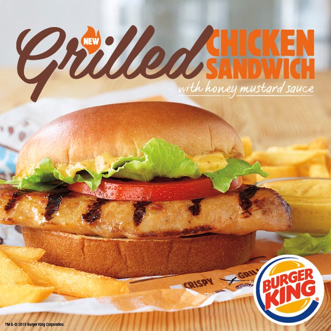 Burger King Trolls Kfc With New K F G Flamed Grill Chicken Sandwich