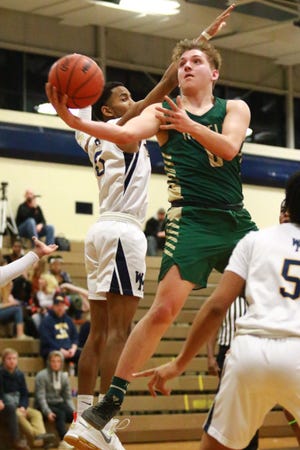 Josh Palo, who recently scored his 1,000th point, leads Howell into the district basketball tournament at Hartland.
