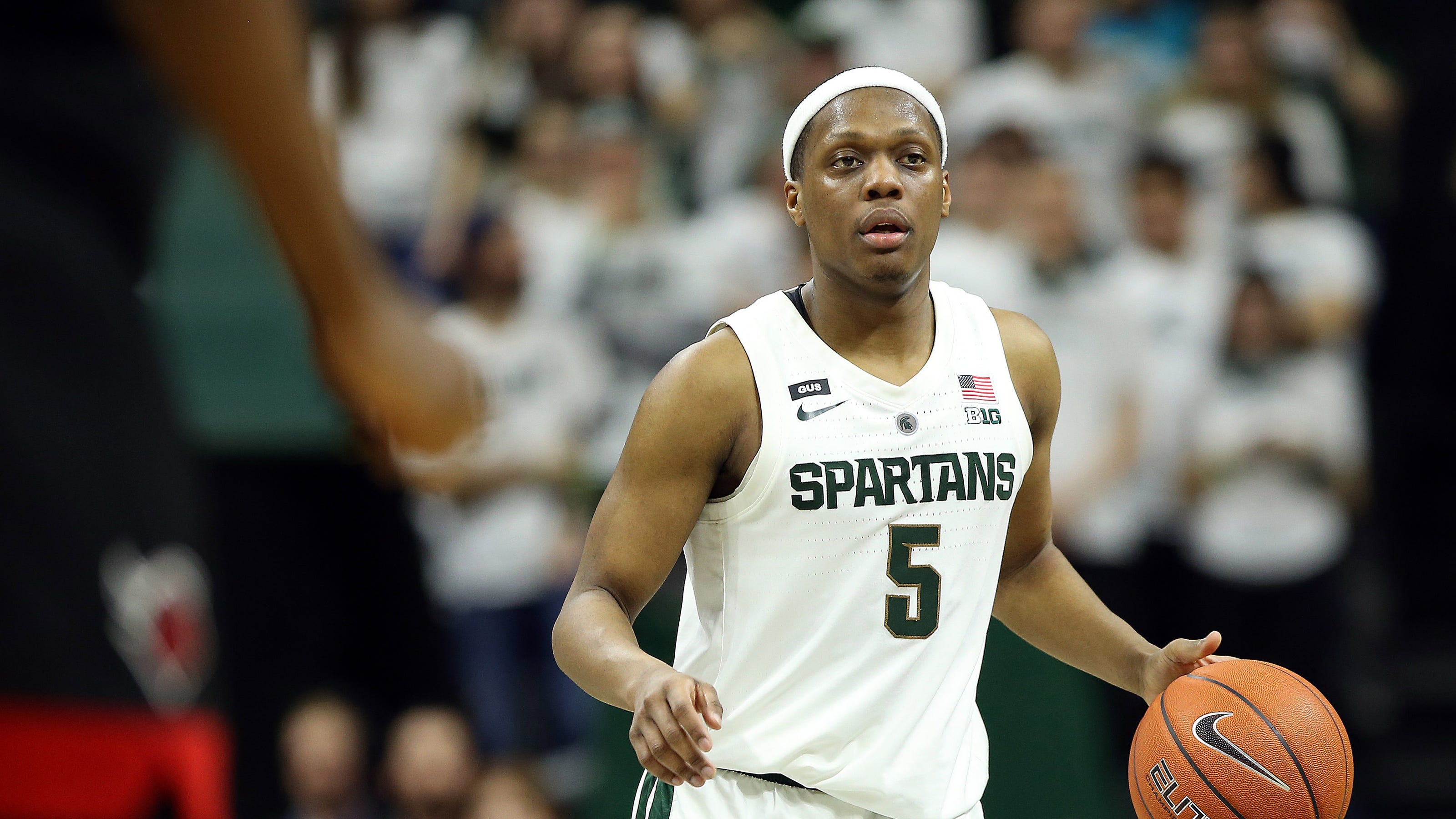 Fox Announcers Don Cassius Winston Headbands During Msu Iu Basketball