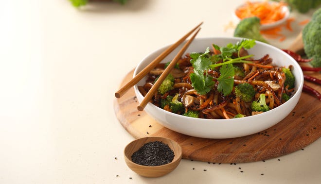 Noodles & Company offers a wide variety of pasta dishes including the Japanese Pan Noodles.
