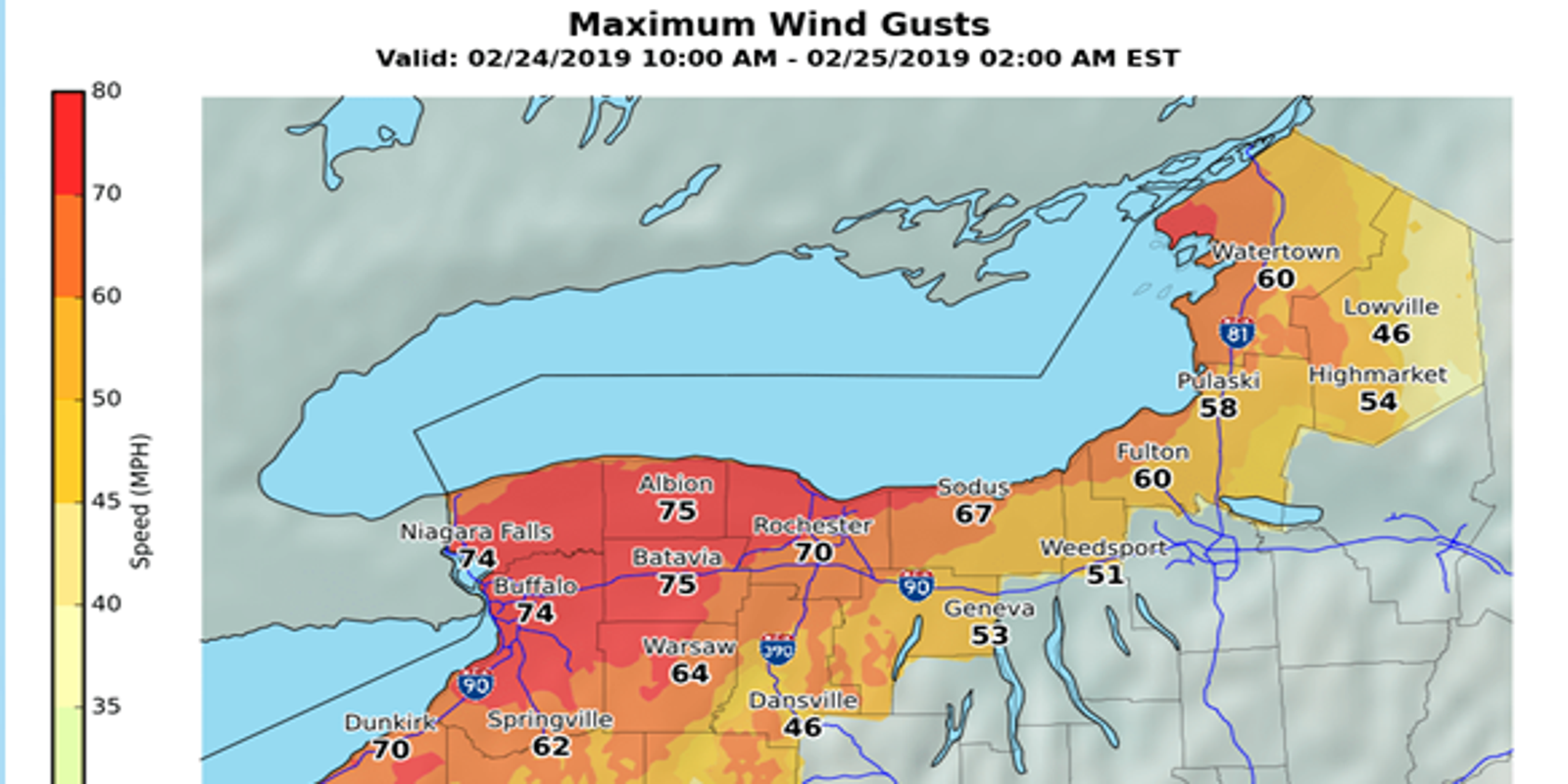 Windstorm Causes Thousands Of Power Outages Across New York